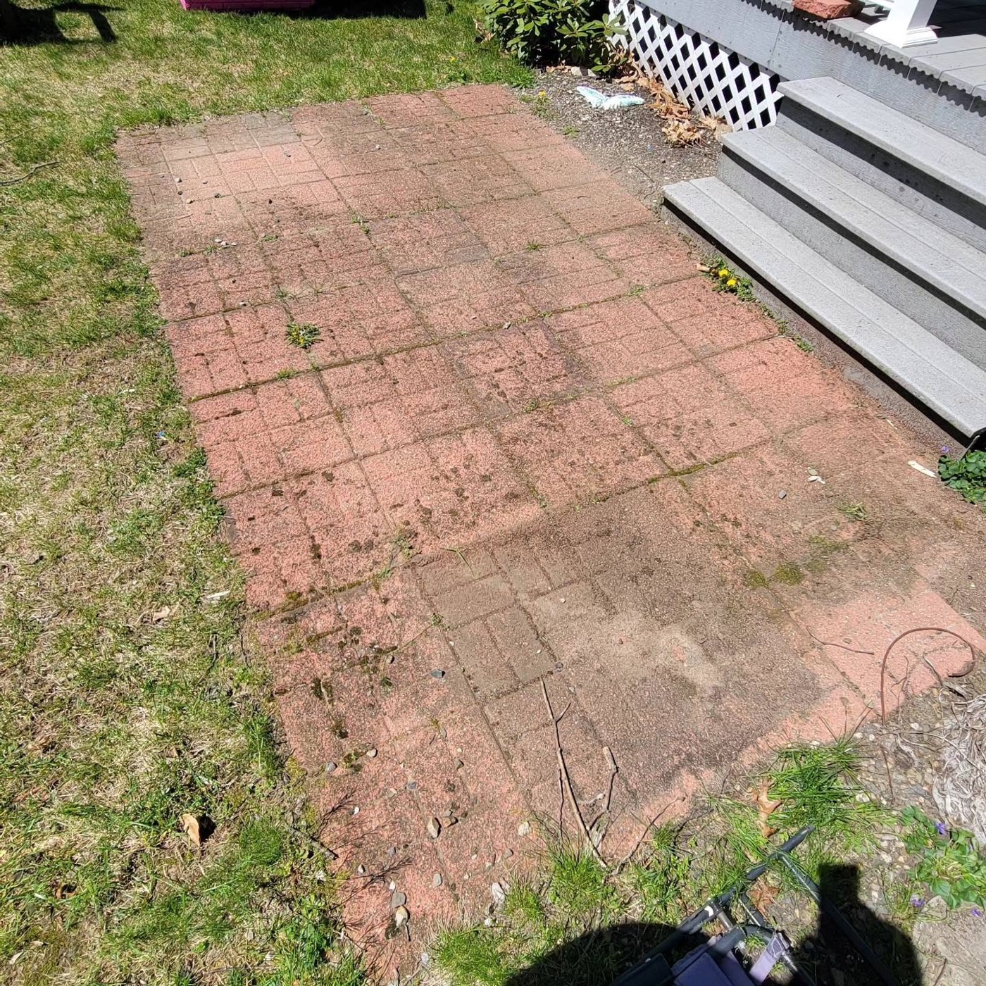 Paver Patio Restoration — before